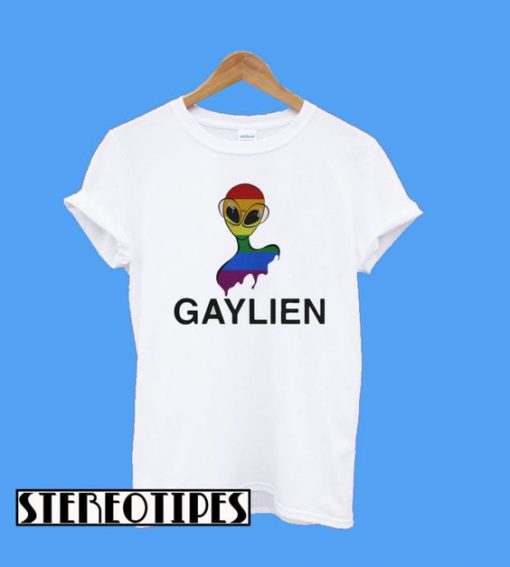 Gaylien LGBT Rainbow Pride Parade T-Shirt