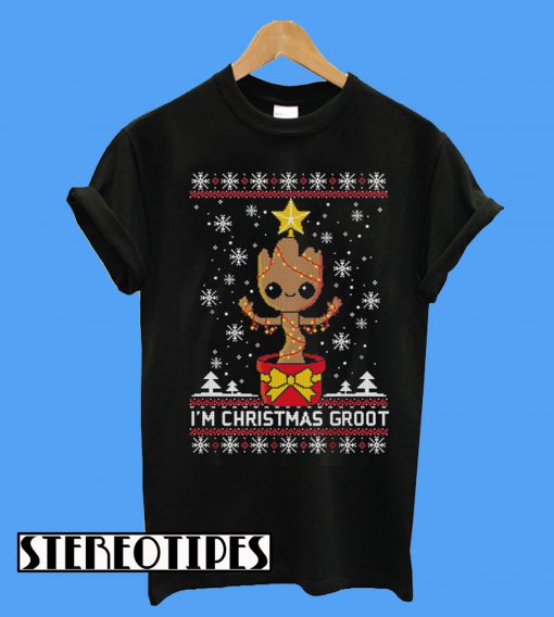 Guardians Of The Galaxy I'm Christmas Groot Ugly T-Shirt
