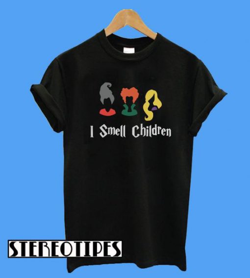 Hocus Pocus Sanderson Sisters I Smell Children T-Shirt