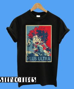 Izuku Anime My Heroes Academia Plus Ultra T-Shirt