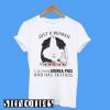 Just a Woman Who Loves Guinea Pigs and Has Tattoos T-Shirt