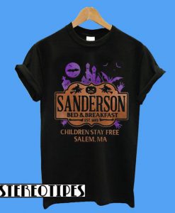 Sanderson Bed Breakfast Children Stay Free Salem Ma T-Shirt