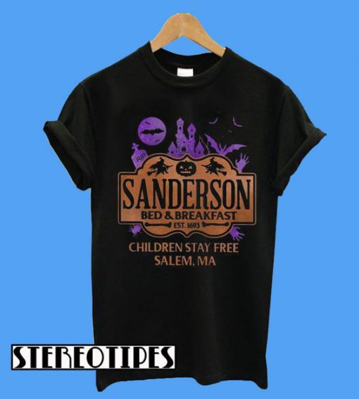 Sanderson Bed Breakfast Children Stay Free Salem Ma T-Shirt