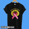 Sunflower Breast Cancer Warrior T-Shirt