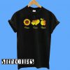 Sunflower Peace Love Teach T-Shirt