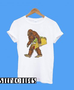 Bigfoot carrying Taco T-Shirt