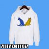 Abba Blue and Yellow Cat Hoodie