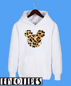 Mickey Mouse Head Leopard Hoodie