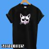 Cat Upside Down Cross T-Shirt