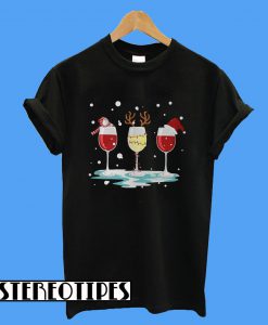 Drink Wine Christmas T-Shirt