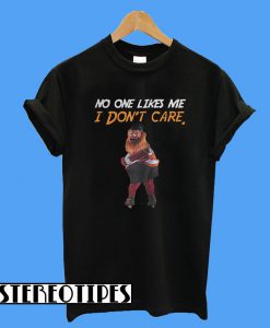 Gritty Philly Mascot No One Likes Me I Don’t Care T-Shirt