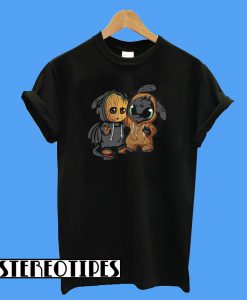Groot And Toothless T-Shirt
