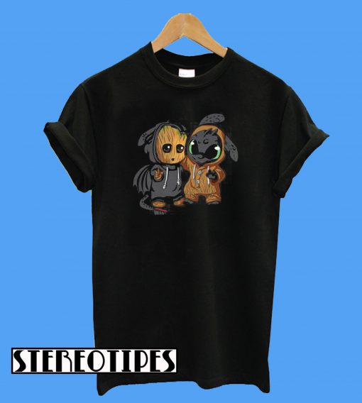 Groot And Toothless T-Shirt