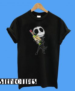 Jack Skellington hug Jameson Irish Whiskey T-Shirt