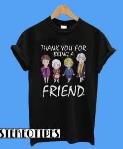 Thank You For Being A Golden Friend Girl Christmas T-Shirt