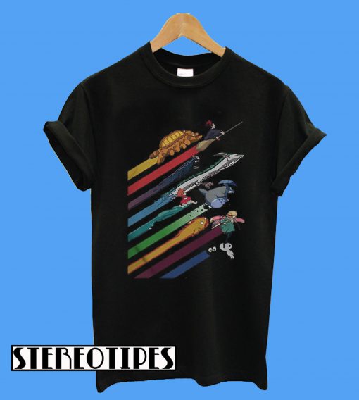 Rainbow Studio Ghibli T-Shirt