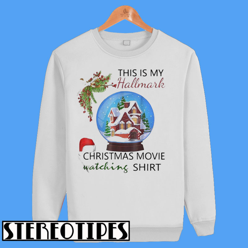 hallmark christmas watching sweatshirt