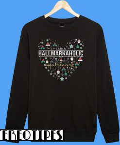 Christmas Heart I Am Hallmarkaholic Sweatshirt