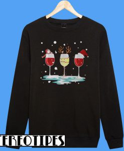 Drink Wine Christmas Sweatshirt