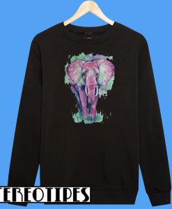 Elefante Acuarelas Elephant Version Sweatshirt