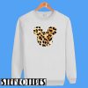 Mickey Mouse Head Leopard Sweatshirt