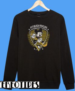 NHL Hockey Mickey Mouse Team Pittsburgh Penguins Sweatshirt