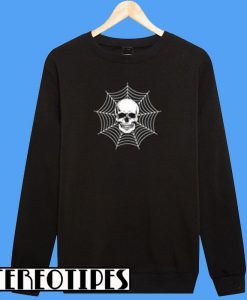 Skull Head Cobweb Sweatshirt