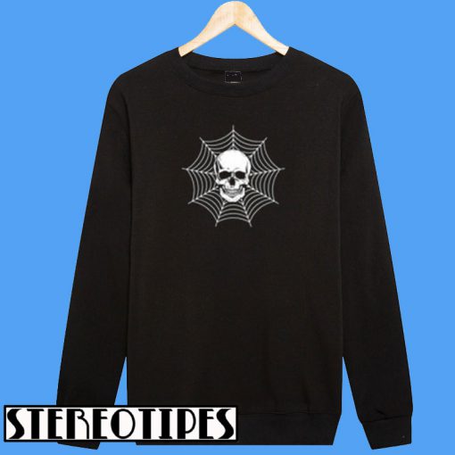 Skull Head Cobweb Sweatshirt