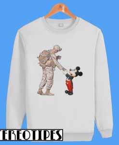 Thankful Veteran Disney Mickey Mouse Sweatshirt