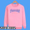 Thrasher Blue Fire Pink Sweatshirt