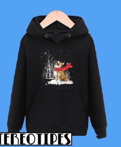 Corgi Loves Snow Dog Lovers Hoodie