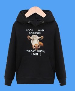 Cow Lovers Throat Punch I Win Hoodie
