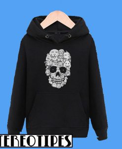 Dogs Stacked Into Skull Hoodie