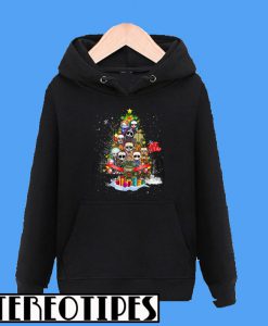 Horror Characters Chibi Christmas Tree Hoodie