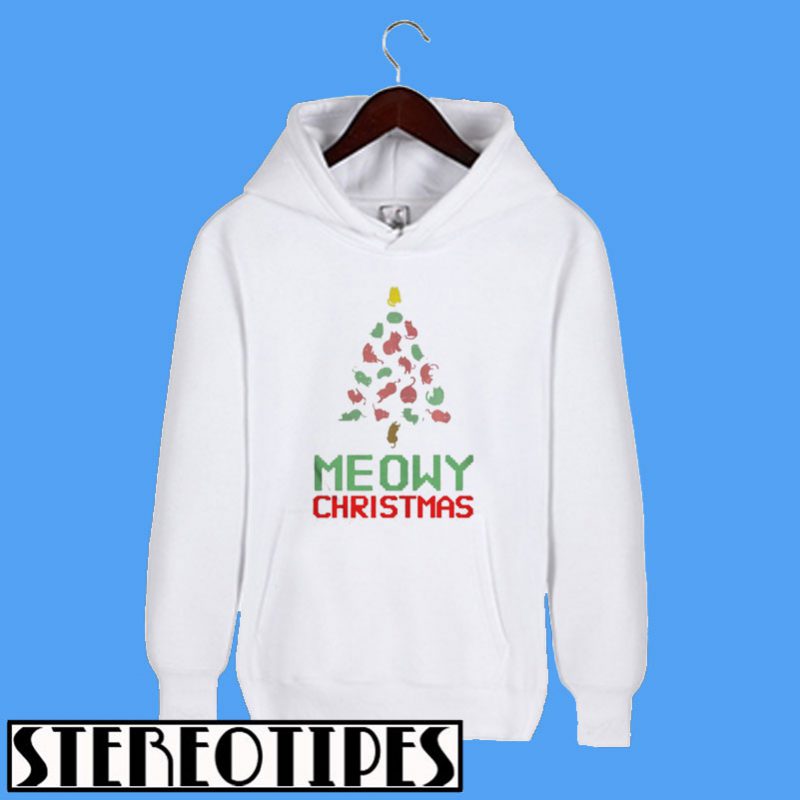 Meowy Christmas Tree Hoodie stereotipes