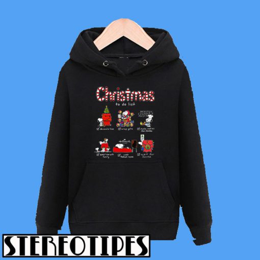 Snoopy Christmas To Do List Hallmark Channel Hoodie