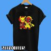 Baby Pikachu Pokemon and Deadpool New T-Shirt