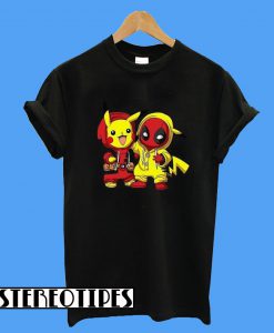 Baby Pikachu Pokemon and Deadpool New T-Shirt