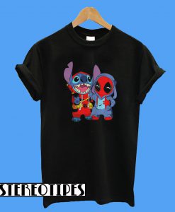 Baby Deadpool and Stitch T-Shirt