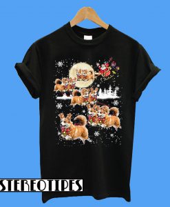 Corgis Reindeer Christmas Dog Lovers T-Shirt