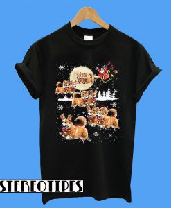 Corgis Reindeer Christmas Dog Lovers T-Shirt