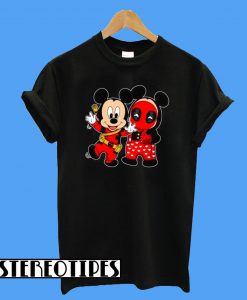 Baby Deadpool And Mickey Mouse T-Shirt
