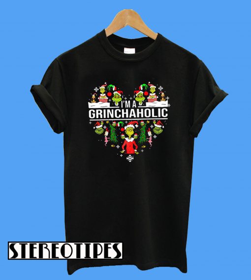 I'm A Grinch Aholic Christmas T-Shirt