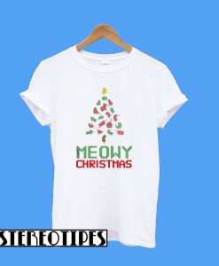 Meowy Christmas Tree T-Shirt