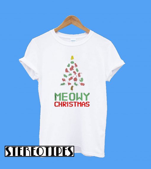 Meowy Christmas Tree T-Shirt