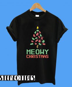 Meowy Christmas Cats Tree T-Shirt