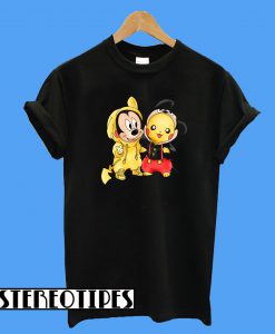 Pikachu And Mickey Mouse T-Shirt