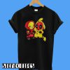 Pikapool Pikachu Pokemon and Deadpool T-Shirt