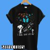 Snoopy Butterfly Sometimes I Just Look Up Smile And Say I Know That Was You T-Shirt