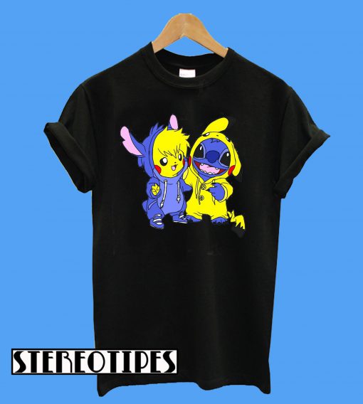 Stitch and Pikachu T-Shirt